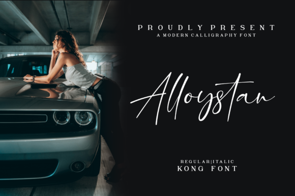 Alloystan: A Modern Script Font for Creative Branding Projects