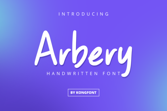 Arbery: A Playful Script Font for Modern Editorial Design