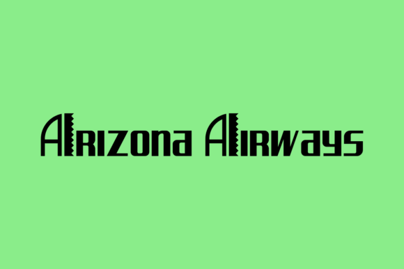 Arizona Airways: A Modern Font for Editorial Elegance