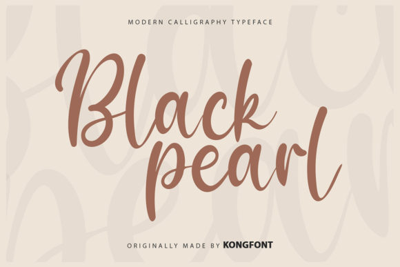 Black Pearls Font for Business Branding