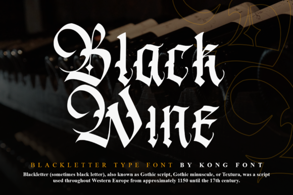 Black Wine Font for Editorial Design and Content Creation
