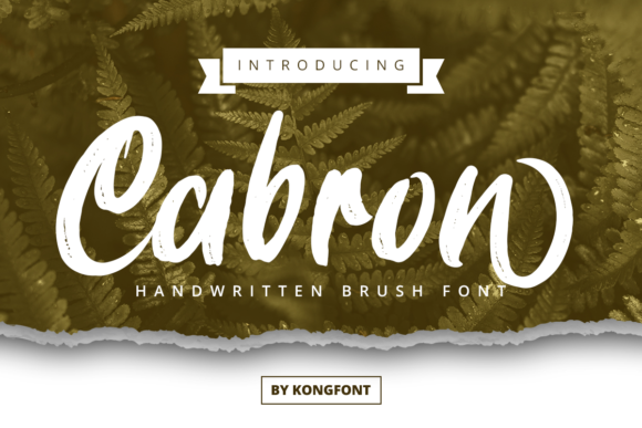 Cabron Font for Handmade Creations