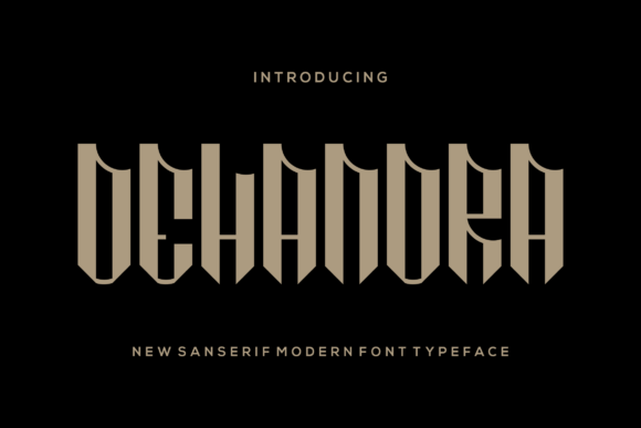 Dehandra: A Bold Blackletter Font for Modern Branding