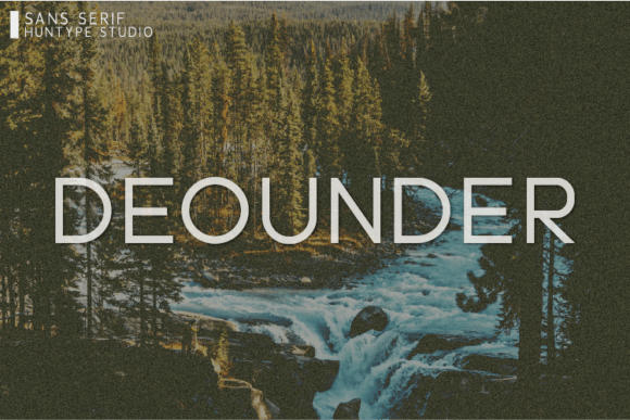 Deounder: A Modern Sans Serif Font for Handmade Creations
