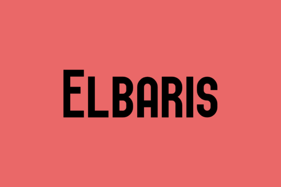 Elbaris: A Modern Sans Serif Font for Bold Branding