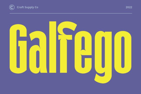 Galfego: A Bold Sans Serif for Modern Editorial Design