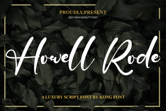 Howell Rode: A Playful Script Font for Handmade Creations