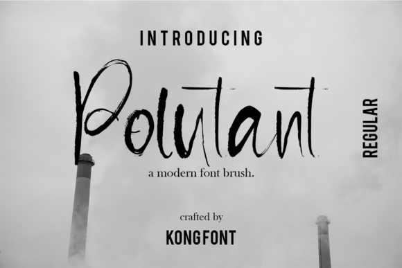 Polutant Font for Bold Digital Creativity
