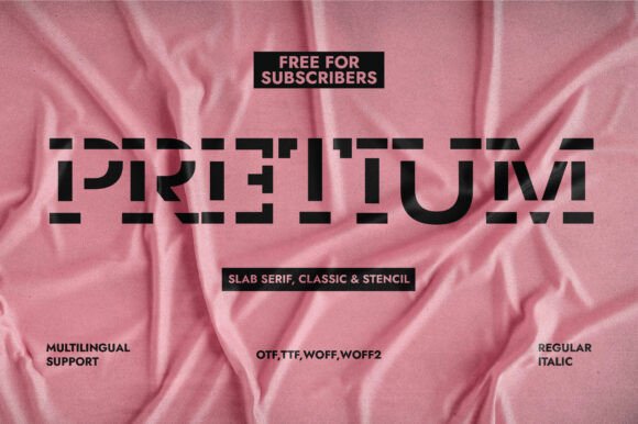 Pretium: A Modern Serif Font for Web Design