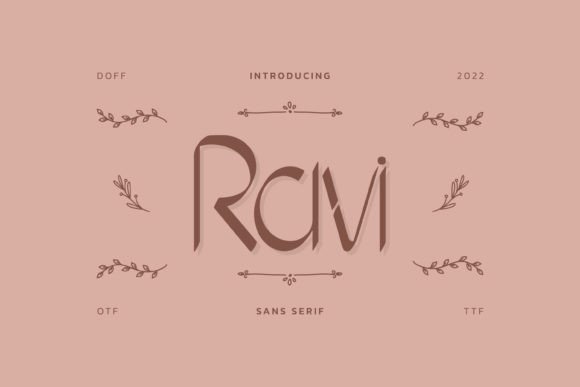Ravi: A Modern Sans Serif Font for Creative Makers
