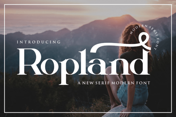 Ropland: A Bold Serif Font for Editorial Excellence