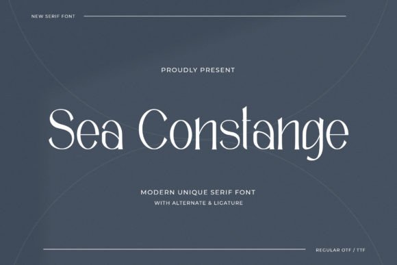 Sea Constange: A Modern Sans Serif Font for Digital Design