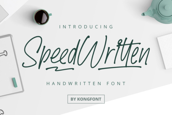 Speed Written: A Playful Script Font for Digital Creativity