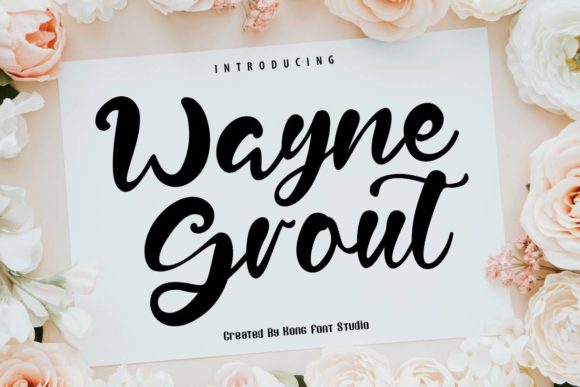 Wayne Grout: A Playful Font for Creative Branding Projects